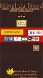 Mobile Screenshot of hoteldunord-ardeche.com